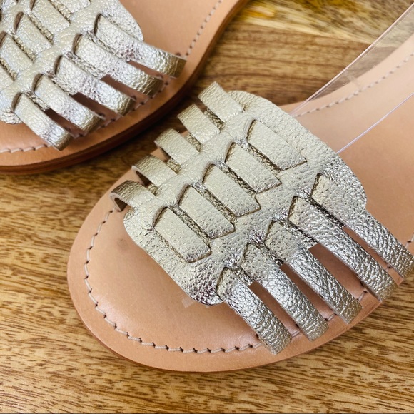 Trenery Metallic Gold Sandals - Picture 3 of 6